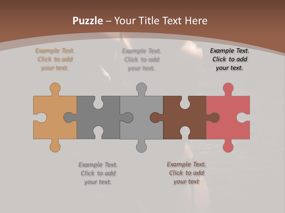 Female Brutal Young PowerPoint Template