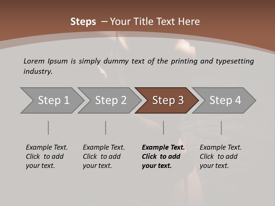 Female Brutal Young PowerPoint Template