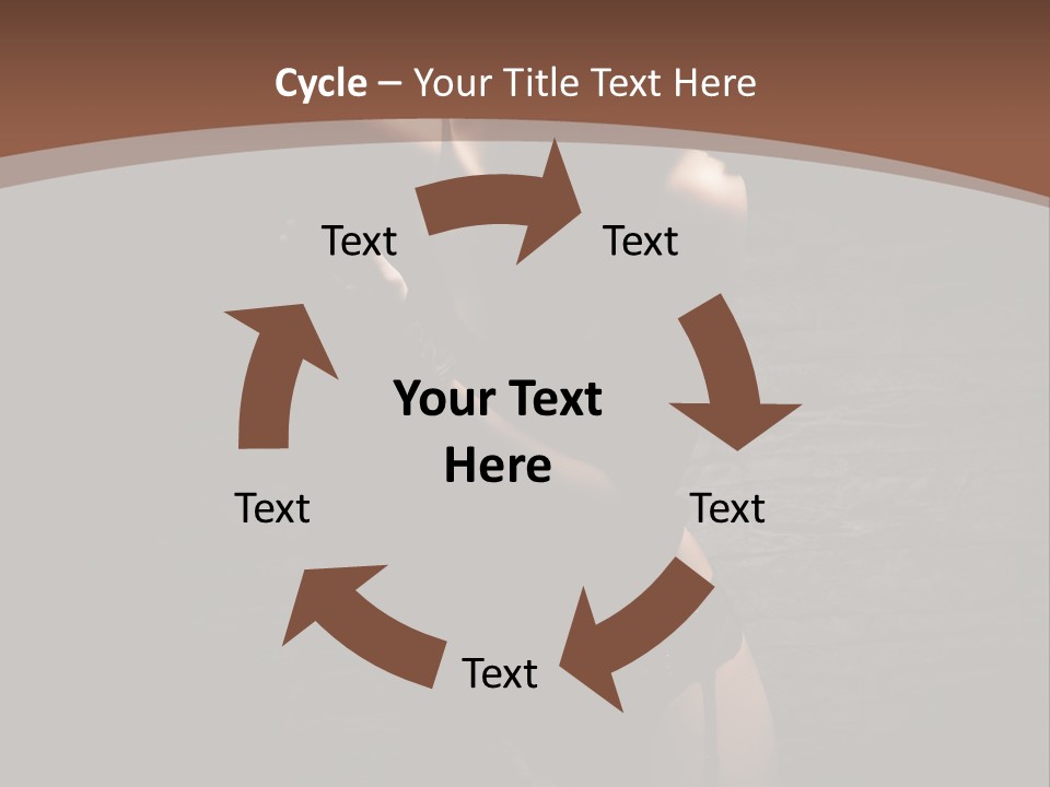 Female Brutal Young PowerPoint Template