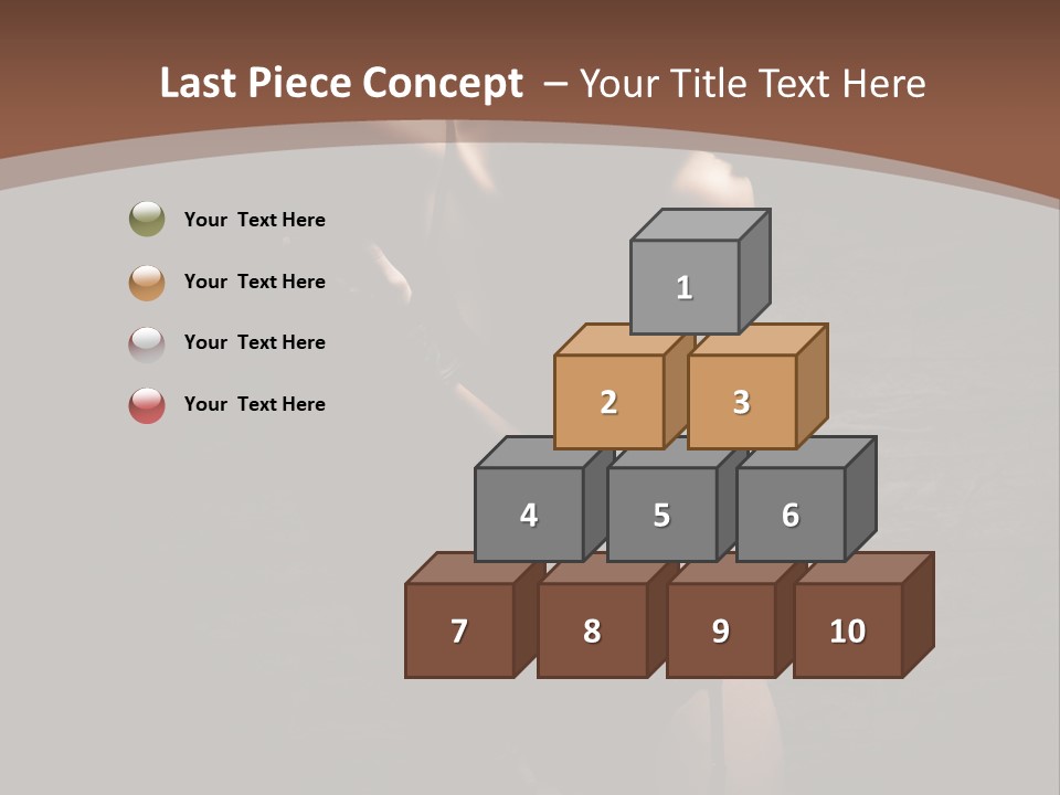 Female Brutal Young PowerPoint Template