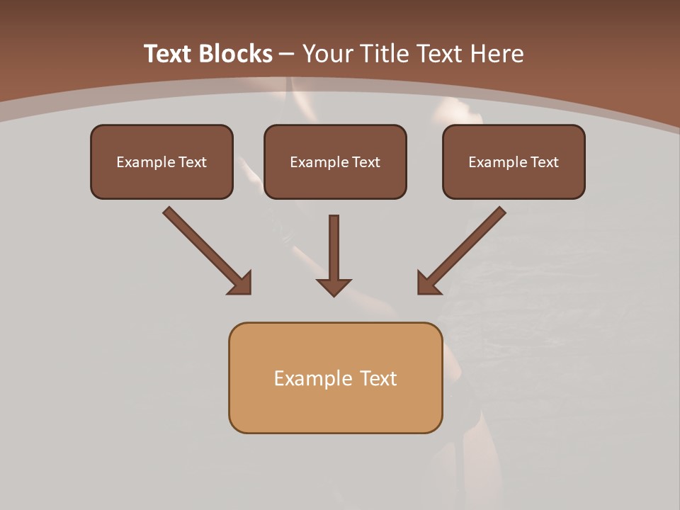 Female Brutal Young PowerPoint Template