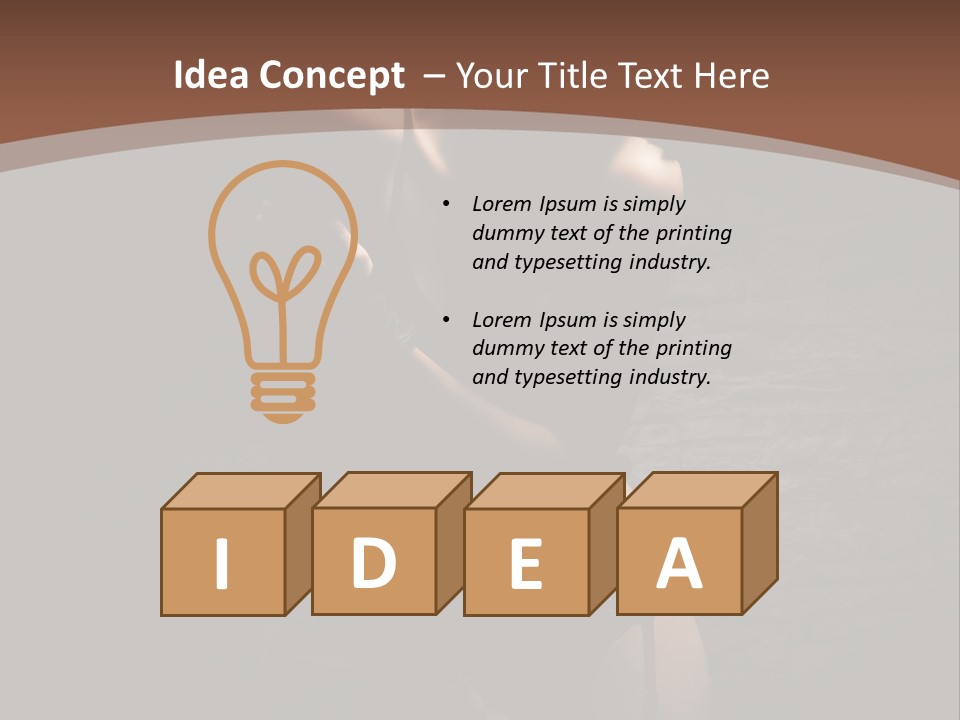 Female Brutal Young PowerPoint Template