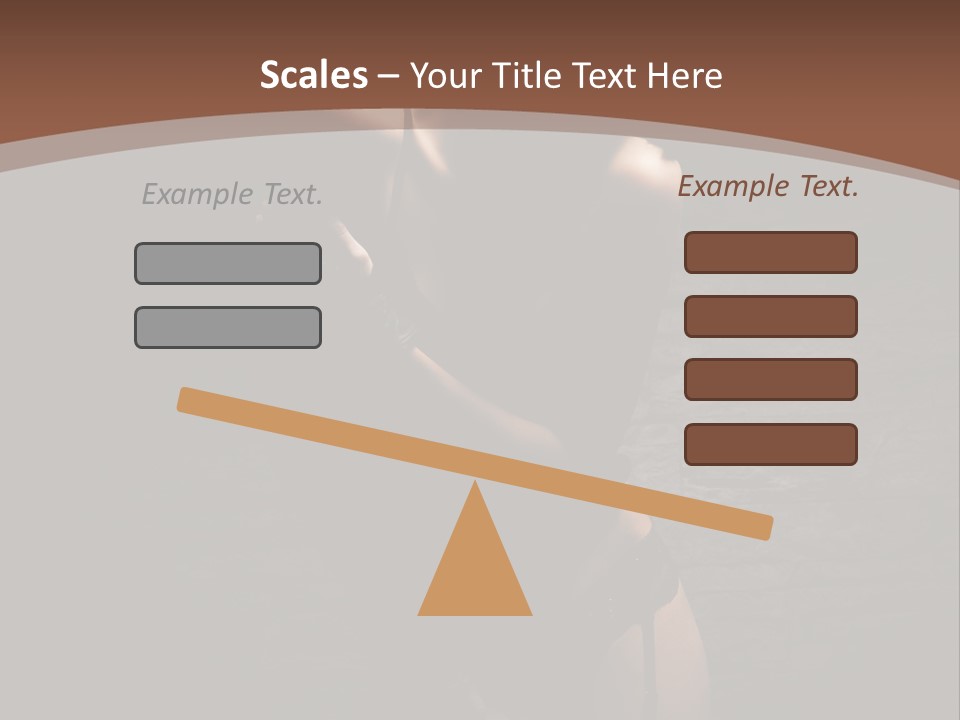 Female Brutal Young PowerPoint Template