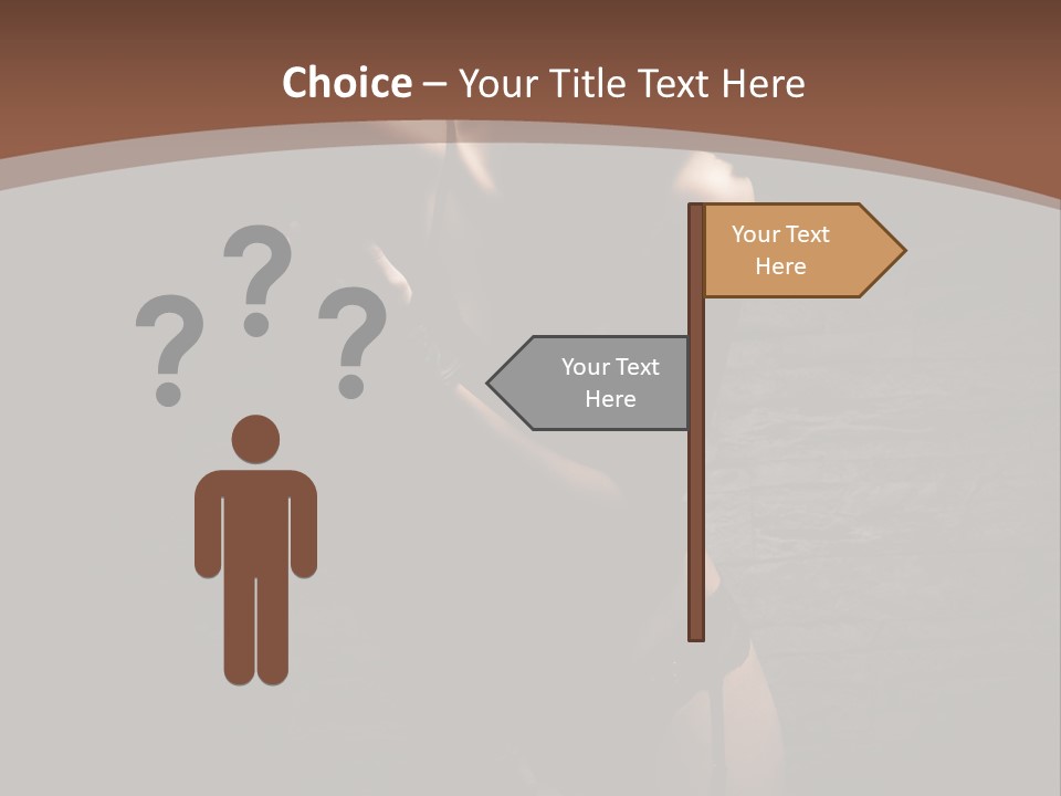Female Brutal Young PowerPoint Template