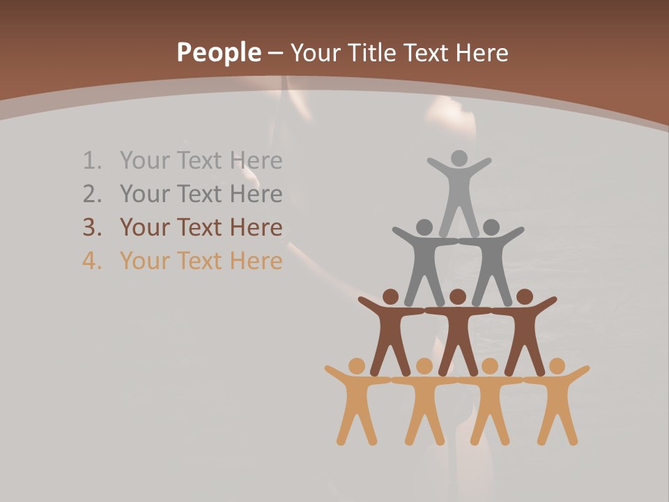 Female Brutal Young PowerPoint Template