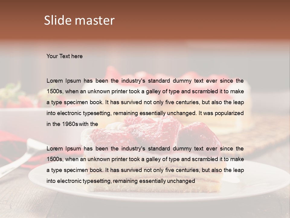 Eating Slice Sweet PowerPoint Template