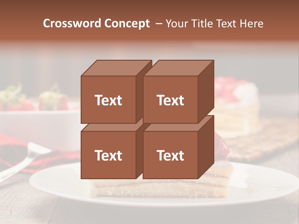 Eating Slice Sweet PowerPoint Template