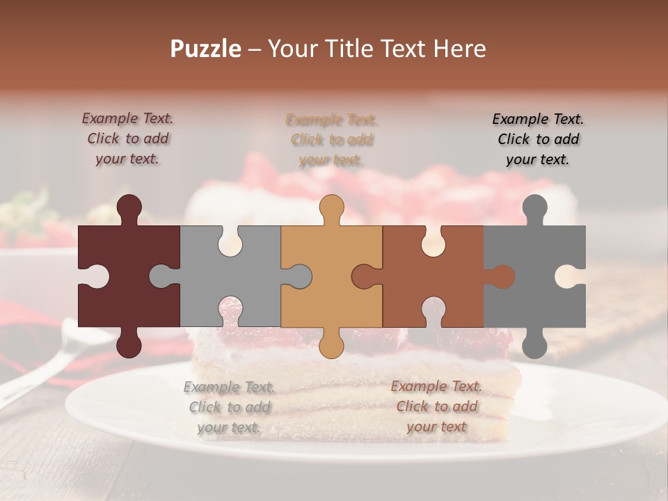 Eating Slice Sweet PowerPoint Template