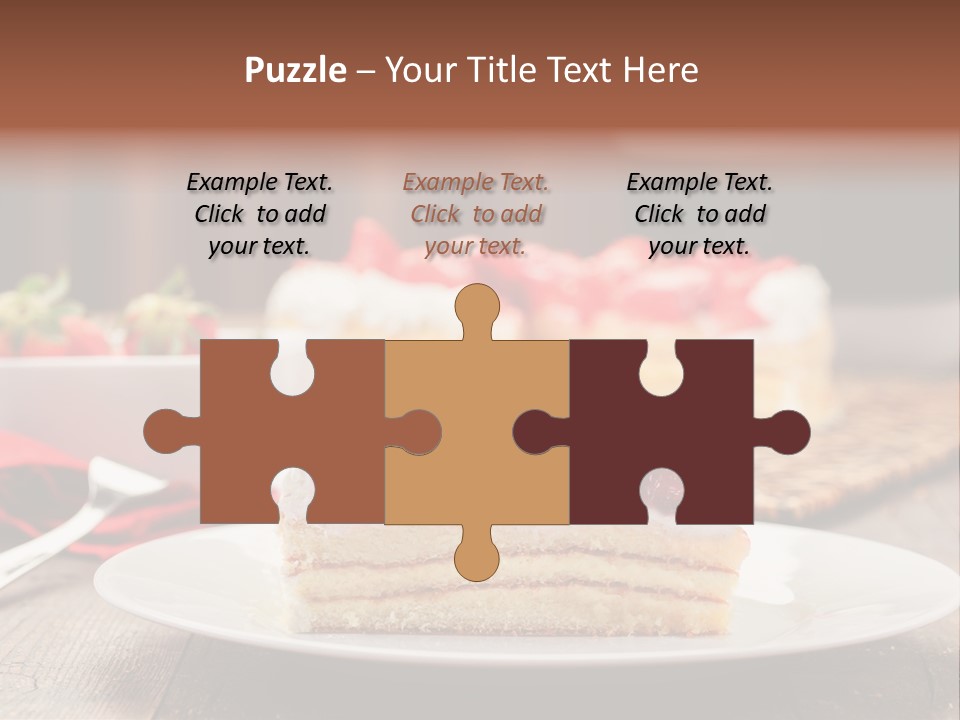 Eating Slice Sweet PowerPoint Template
