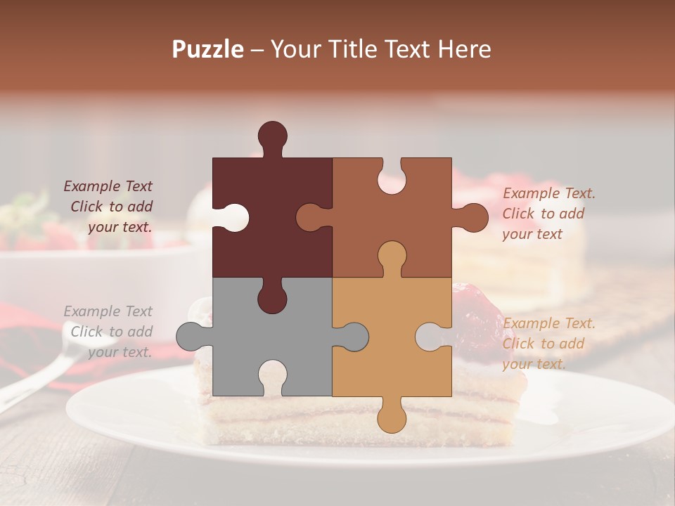 Eating Slice Sweet PowerPoint Template