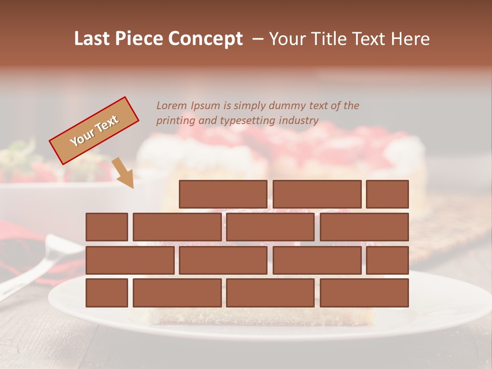 Eating Slice Sweet PowerPoint Template