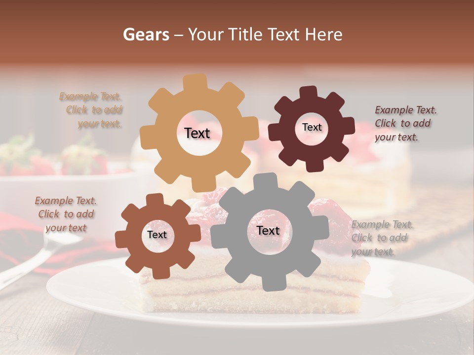 Eating Slice Sweet PowerPoint Template