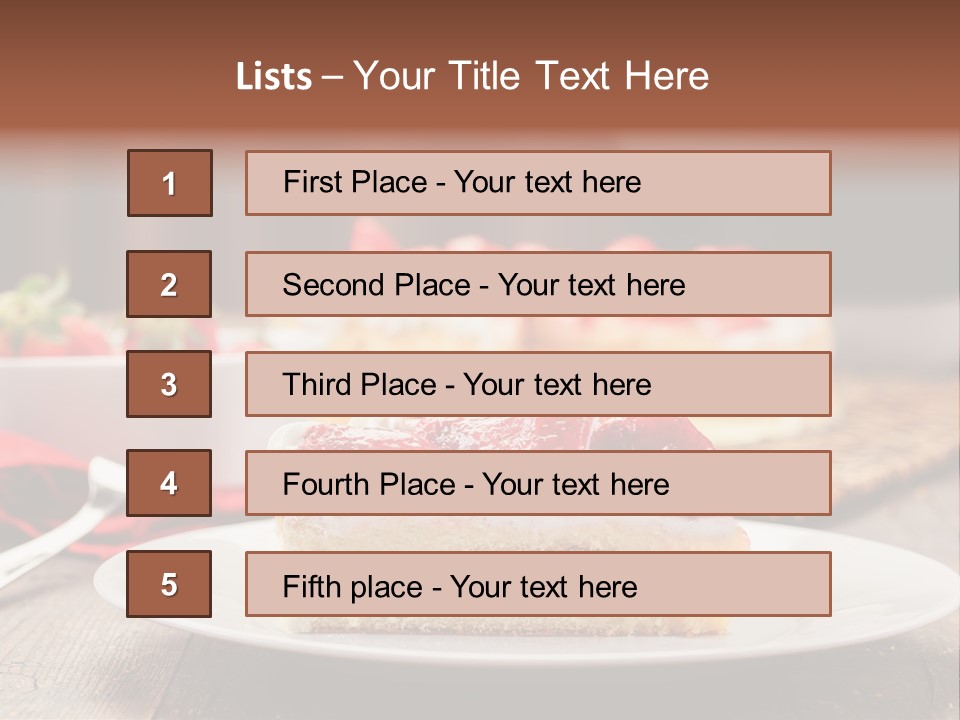 Eating Slice Sweet PowerPoint Template