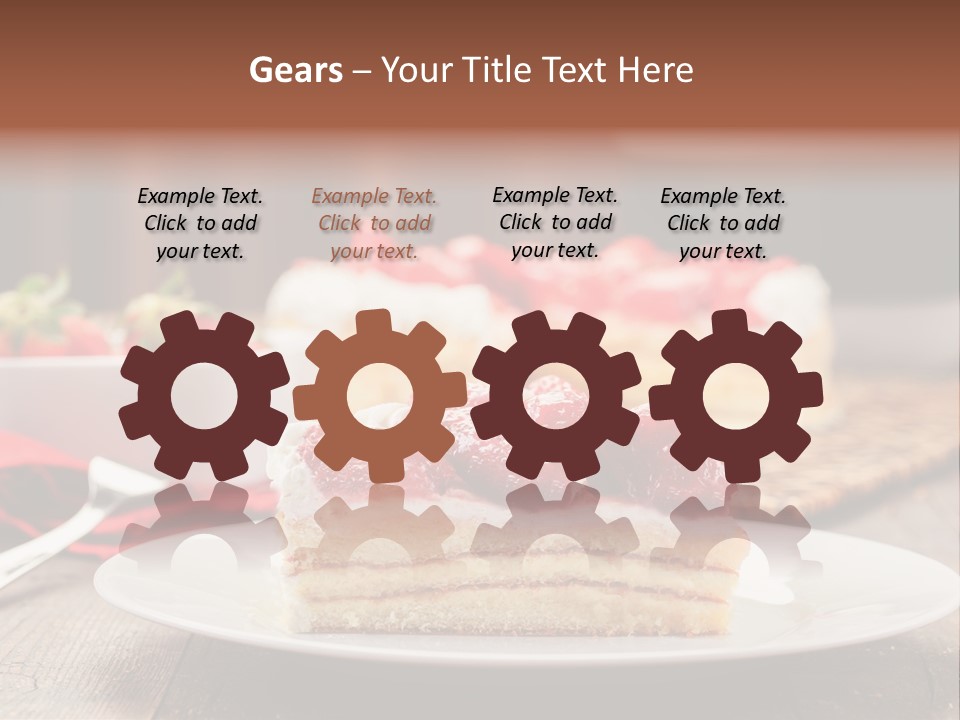 Eating Slice Sweet PowerPoint Template