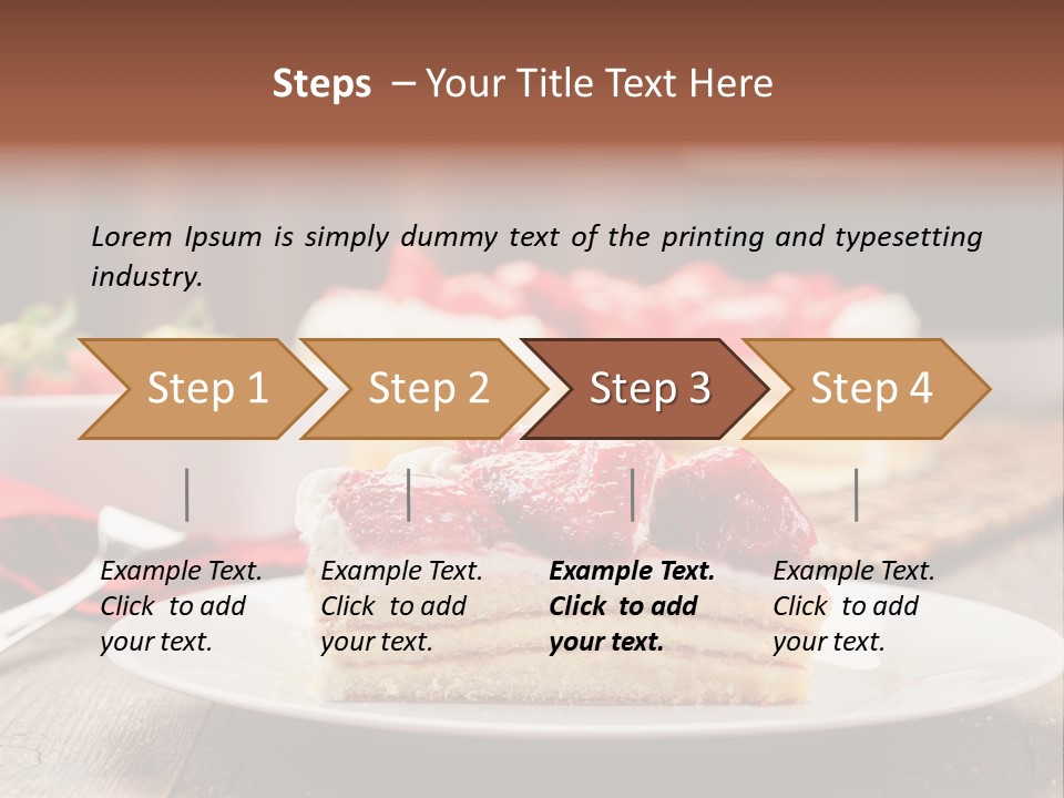 Eating Slice Sweet PowerPoint Template