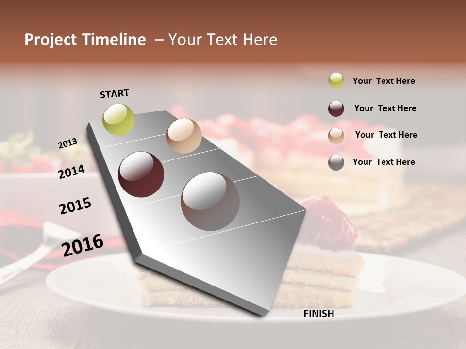 Eating Slice Sweet PowerPoint Template