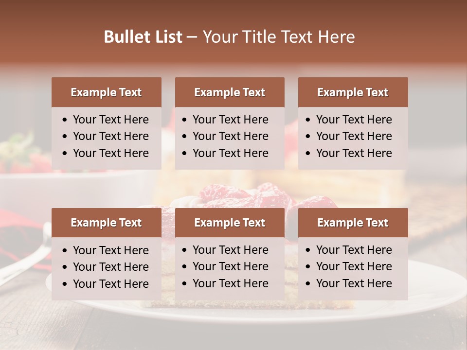 Eating Slice Sweet PowerPoint Template