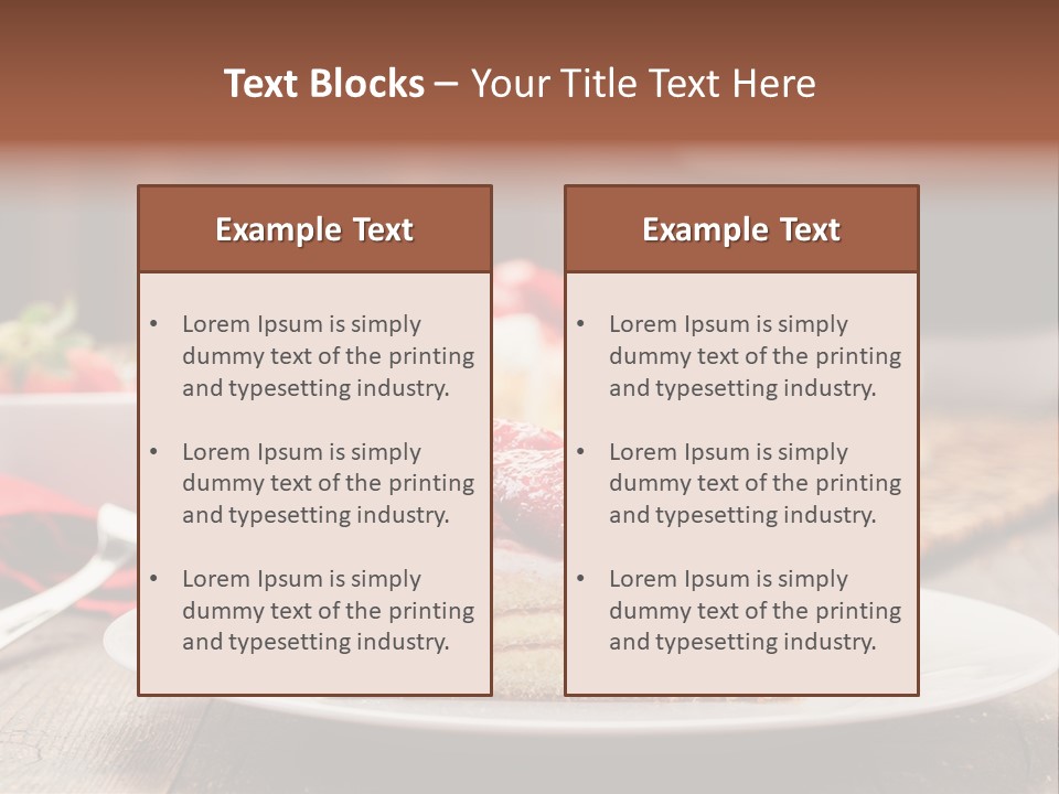Eating Slice Sweet PowerPoint Template
