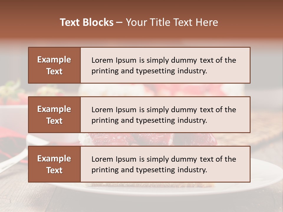 Eating Slice Sweet PowerPoint Template