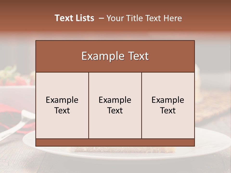 Eating Slice Sweet PowerPoint Template
