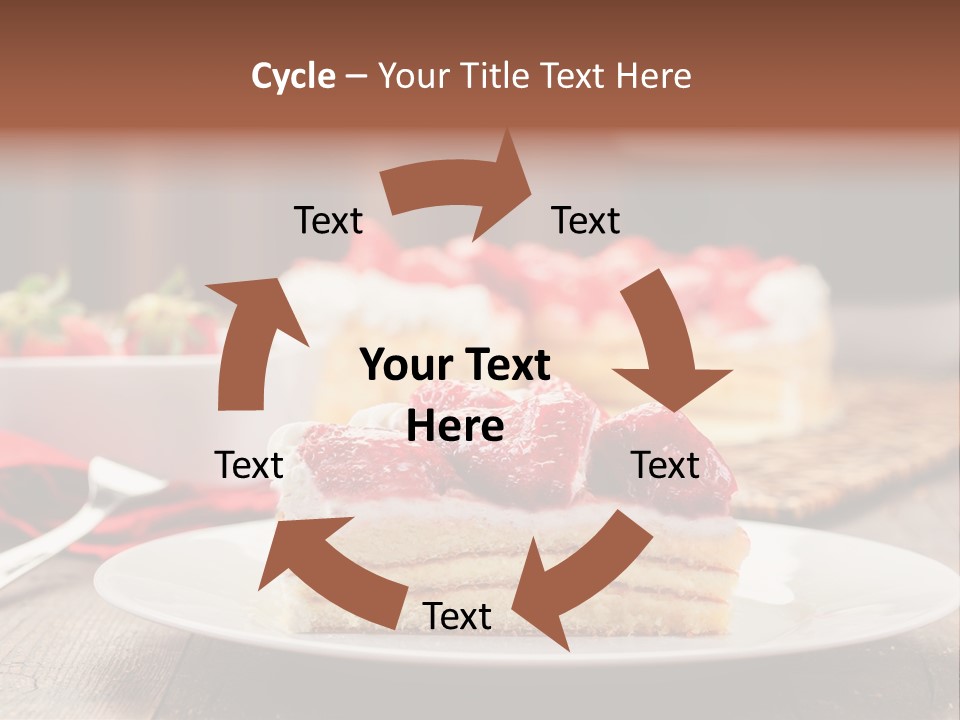 Eating Slice Sweet PowerPoint Template