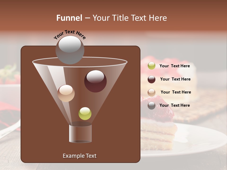 Eating Slice Sweet PowerPoint Template