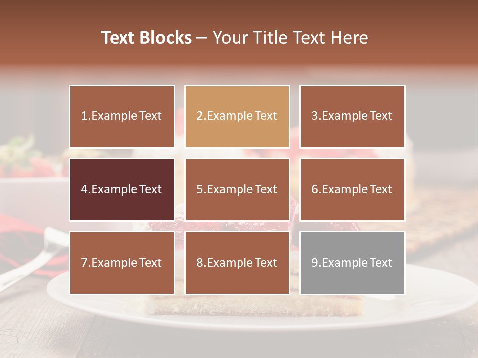 Eating Slice Sweet PowerPoint Template