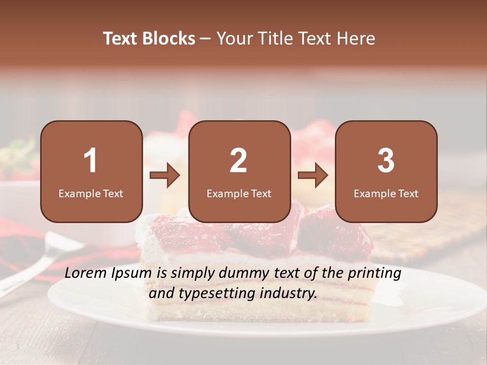 Eating Slice Sweet PowerPoint Template
