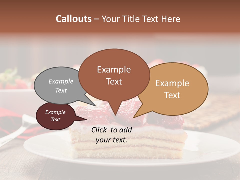 Eating Slice Sweet PowerPoint Template