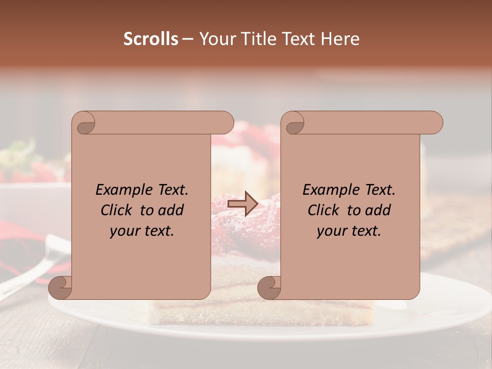 Eating Slice Sweet PowerPoint Template