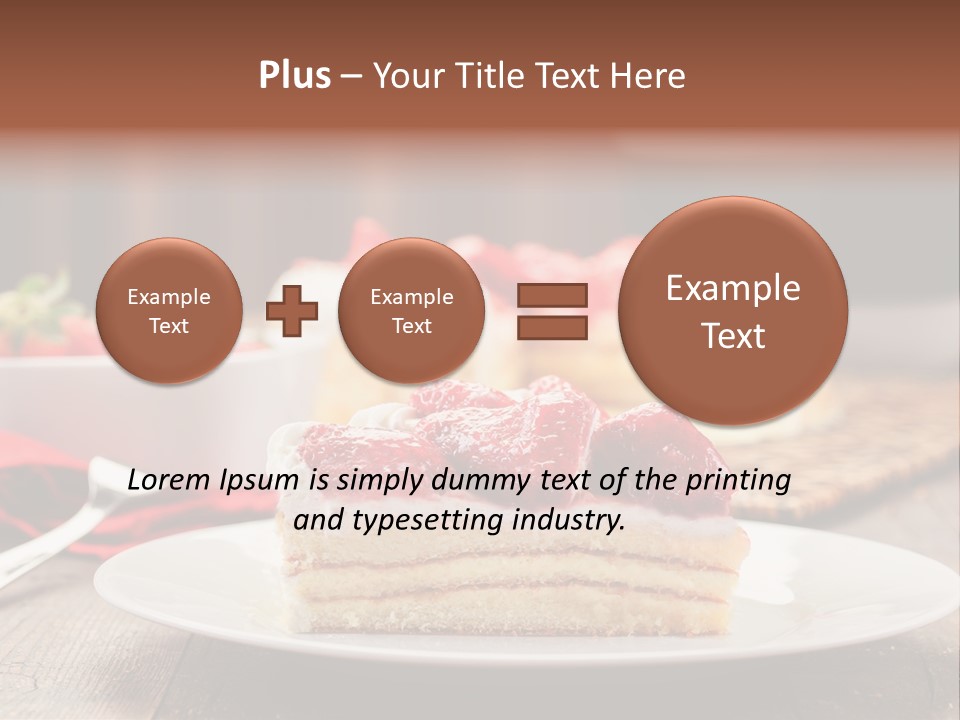 Eating Slice Sweet PowerPoint Template