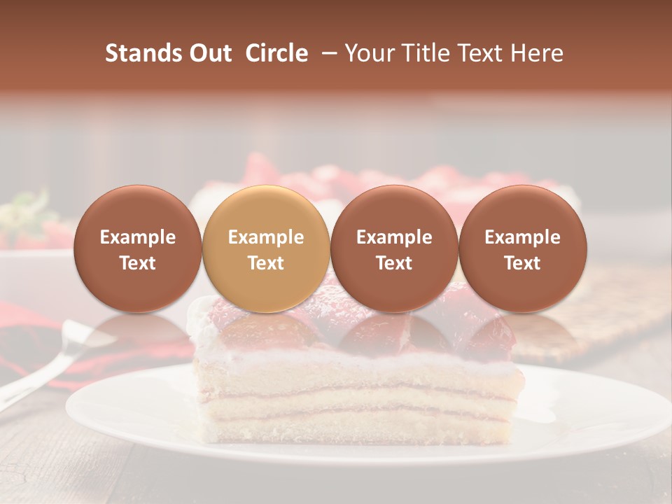 Eating Slice Sweet PowerPoint Template