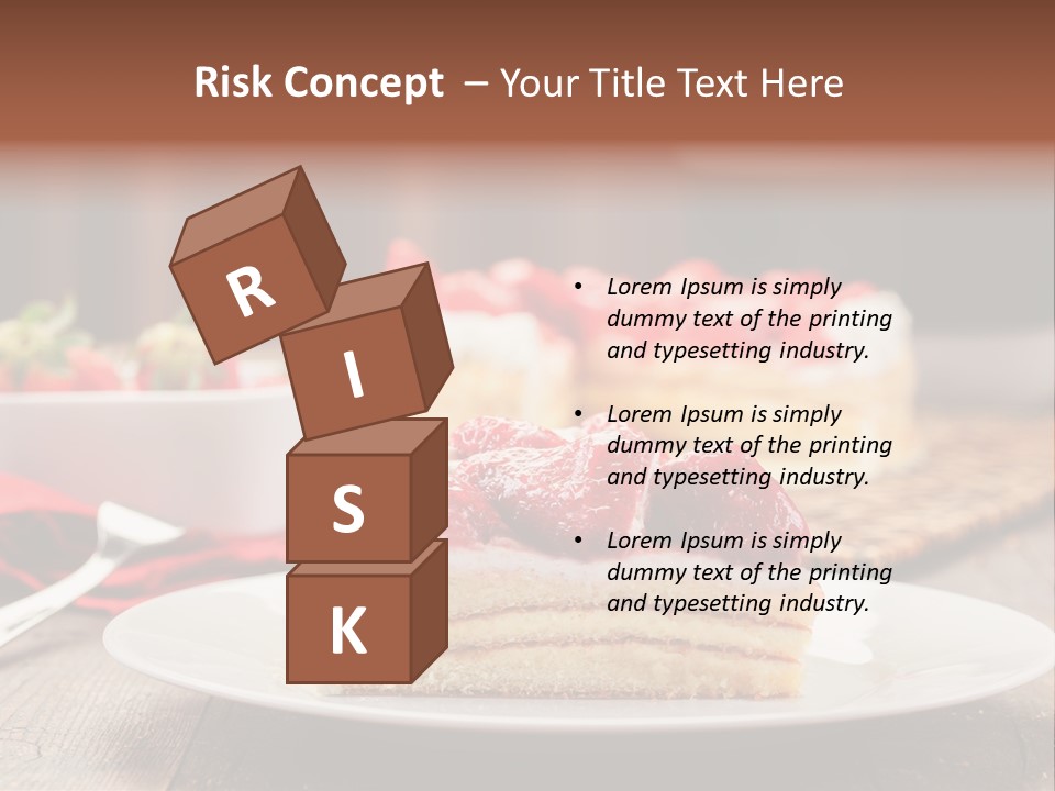 Eating Slice Sweet PowerPoint Template