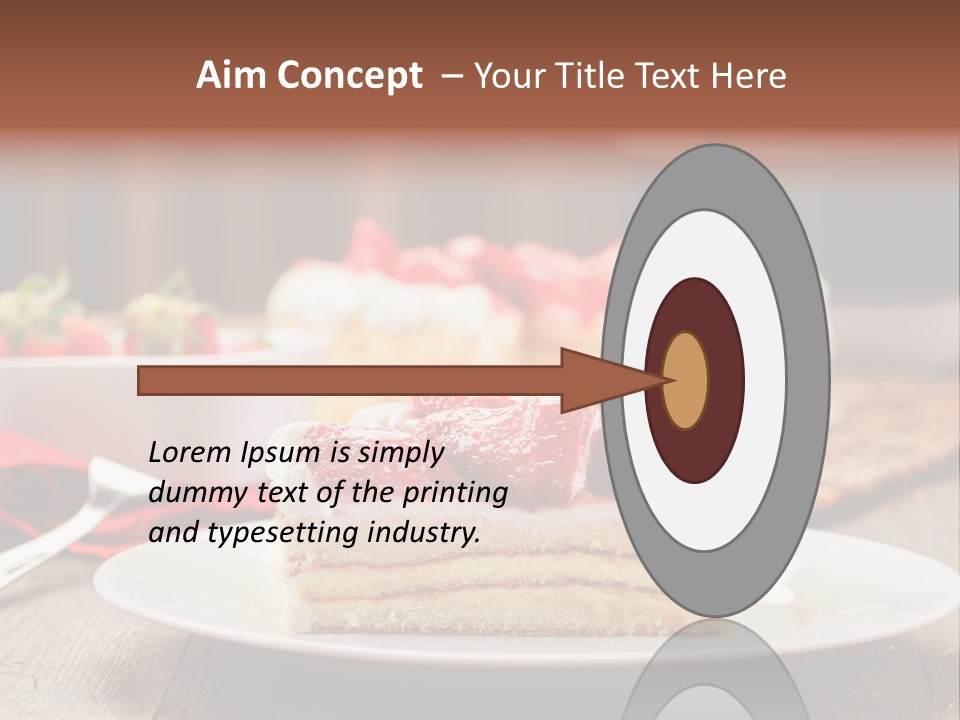 Eating Slice Sweet PowerPoint Template