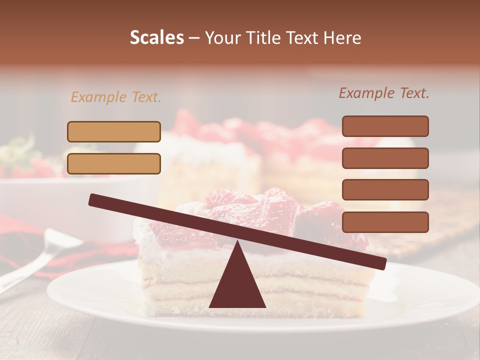 Eating Slice Sweet PowerPoint Template