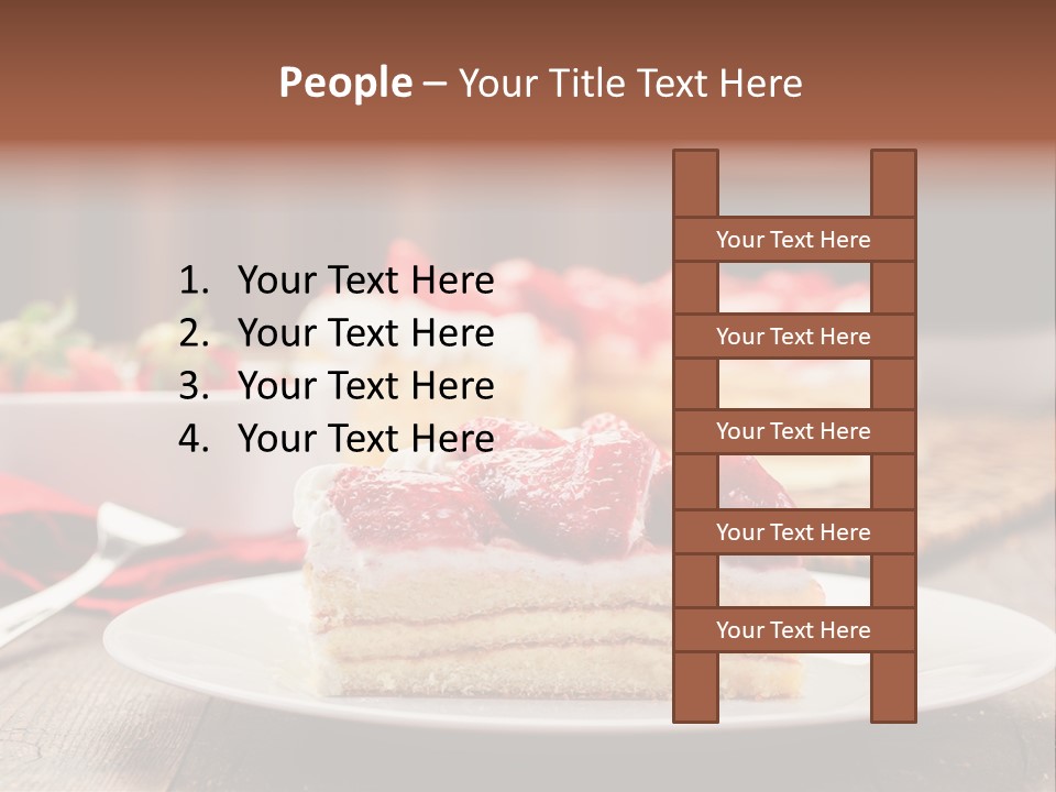 Eating Slice Sweet PowerPoint Template