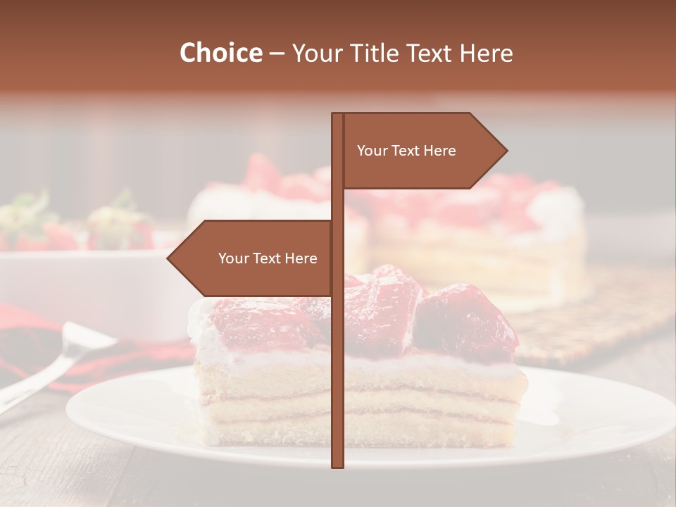 Eating Slice Sweet PowerPoint Template