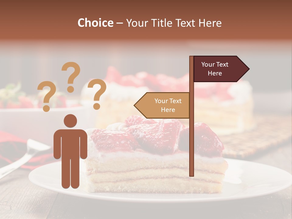 Eating Slice Sweet PowerPoint Template