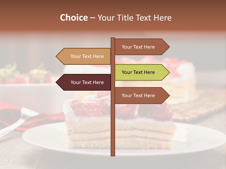 Eating Slice Sweet PowerPoint Template
