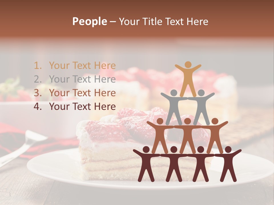 Eating Slice Sweet PowerPoint Template