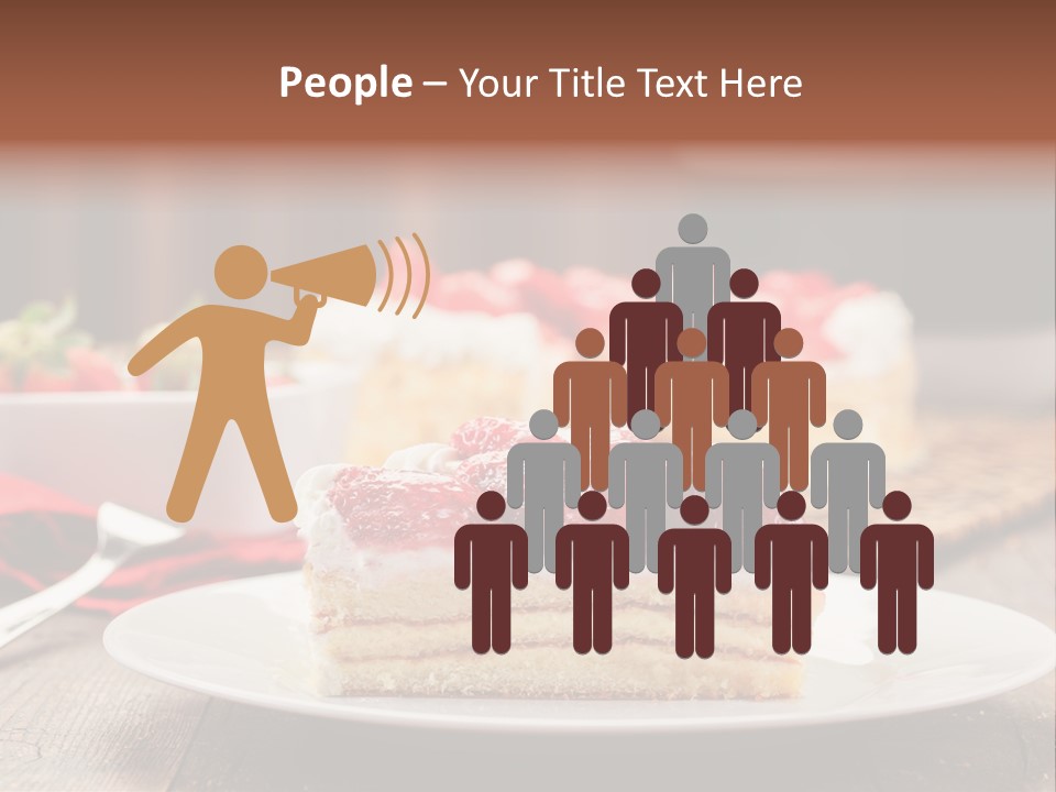 Eating Slice Sweet PowerPoint Template