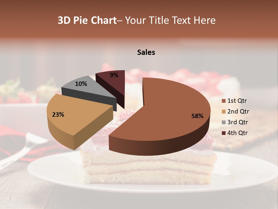 Eating Slice Sweet PowerPoint Template