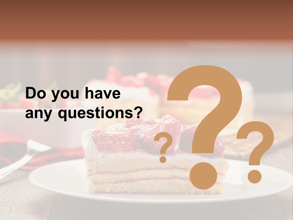 Eating Slice Sweet PowerPoint Template