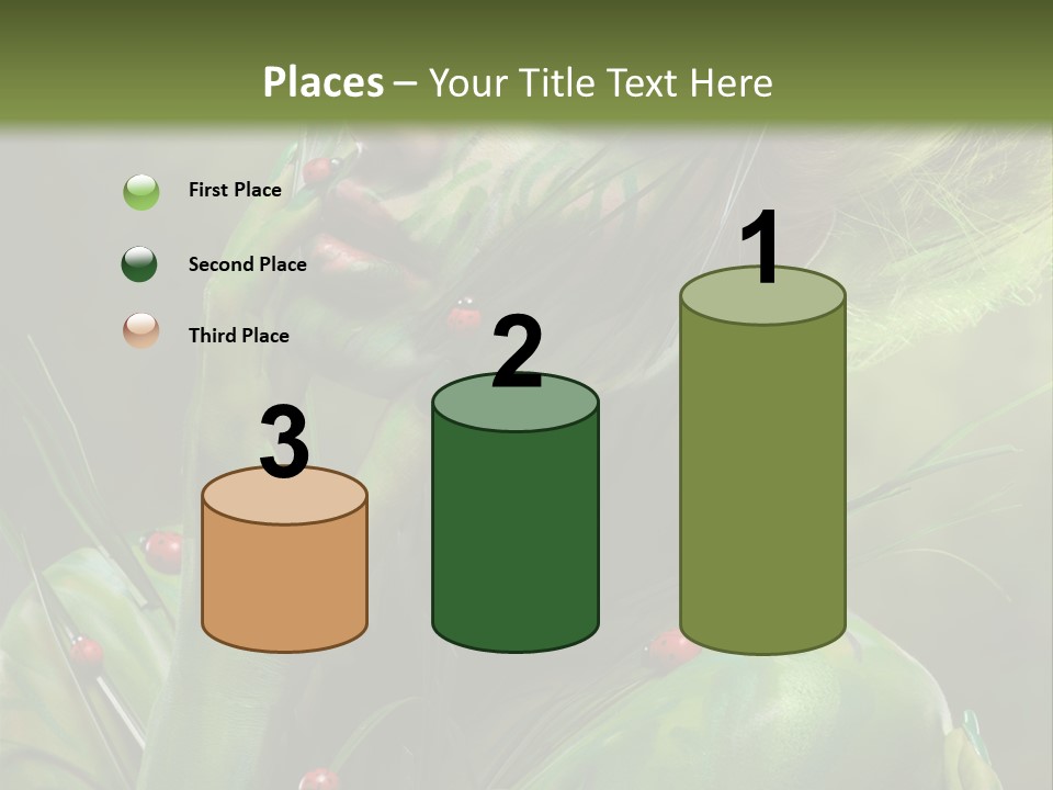 Face Blonde Paint PowerPoint Template