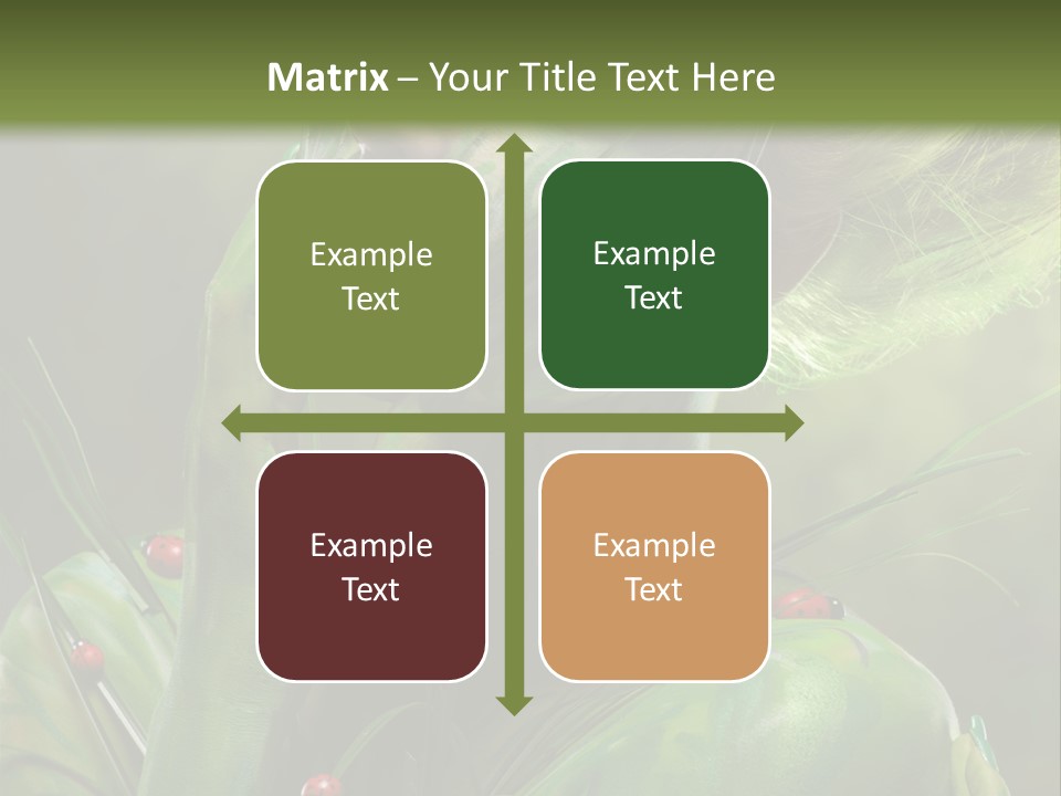 Face Blonde Paint PowerPoint Template