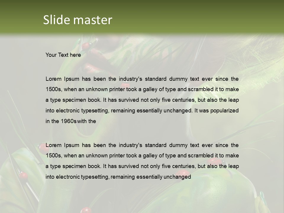 Face Blonde Paint PowerPoint Template