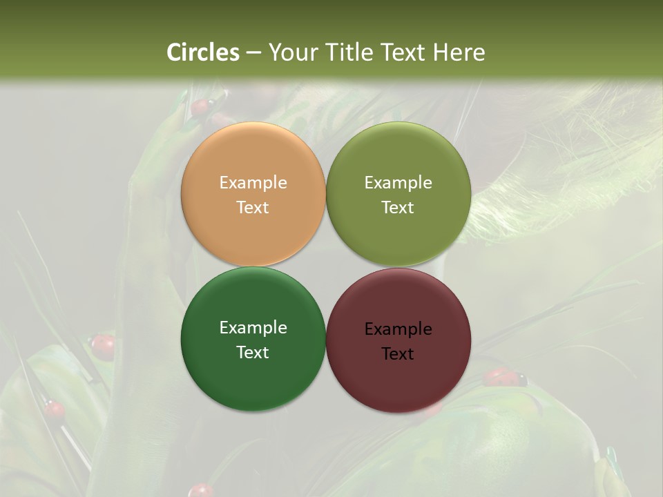 Face Blonde Paint PowerPoint Template