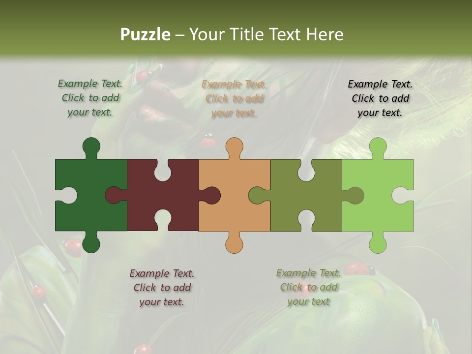 Face Blonde Paint PowerPoint Template