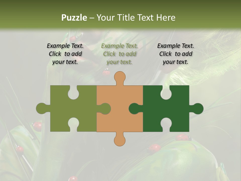 Face Blonde Paint PowerPoint Template