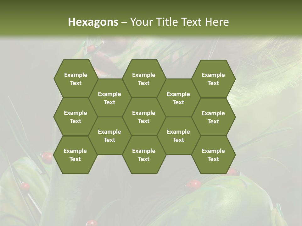 Face Blonde Paint PowerPoint Template